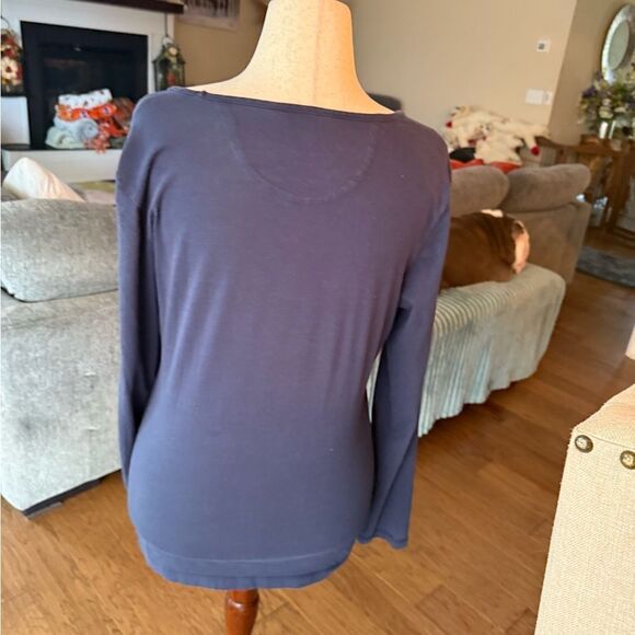 BMW Women's Deep Blue Long Sleeve Tee Medium - Picture 2 of 4